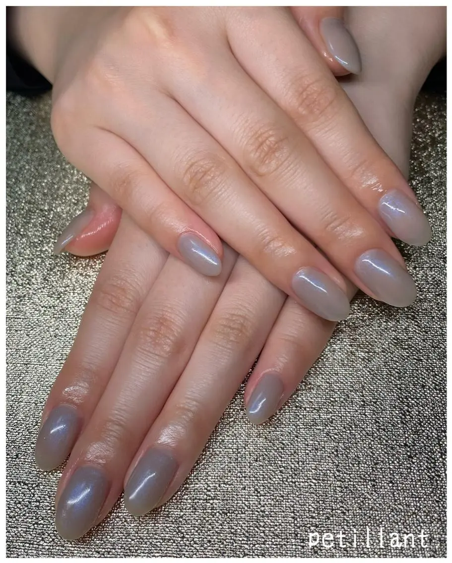 ネイル アートネイル ラメ(グリッター) ワンカラーネイル nail salon petillantのネイルデザイン