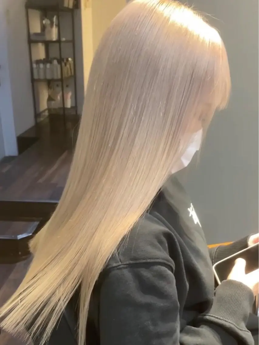 ロング カラー ベージュカラー ブリーチ ダブルカラー ハイトーンカラー イルミナカラー ヘアカラー トリートメント 🧡色落ちまで2度 楽しめる🧡ヨシキのヘアスタイル