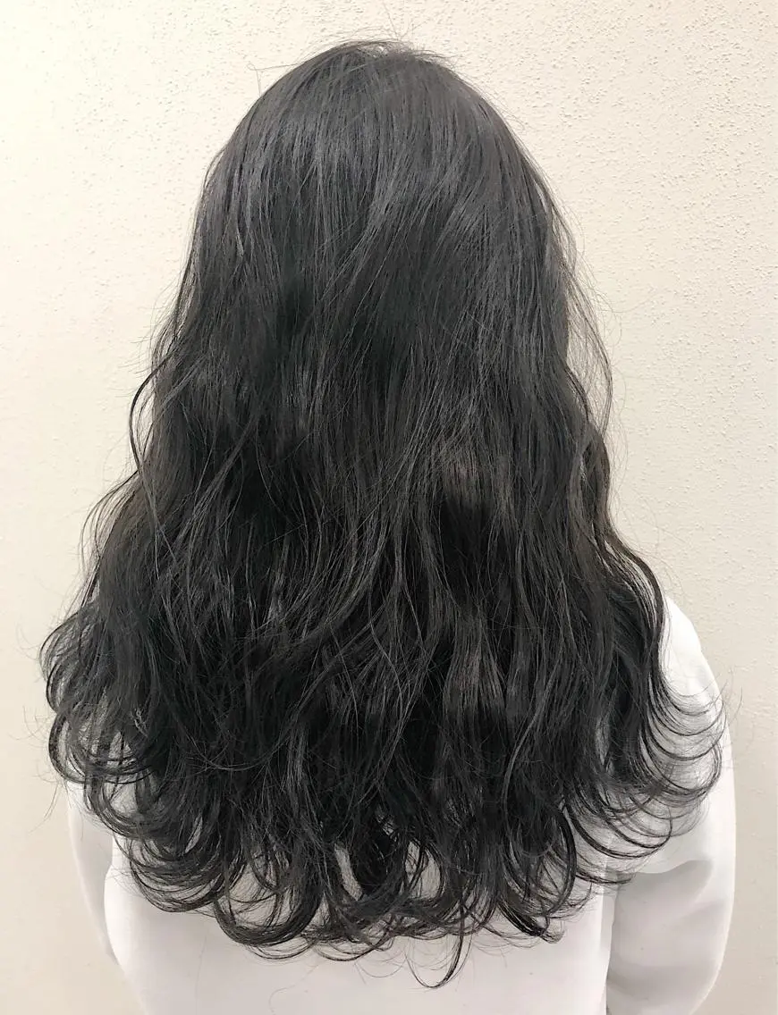 セミロング カラー ブルーカラー ブルージュ ノンダメージ髪質改善 カラー💎/KURAのヘアスタイル