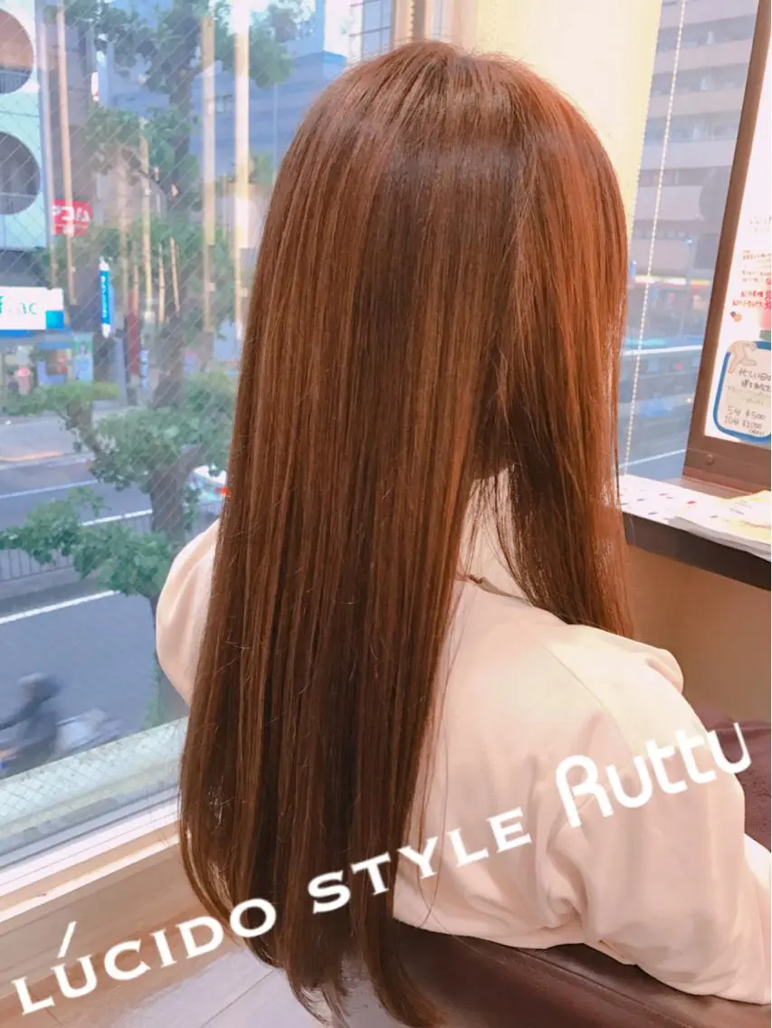 ロング カラー 似合わせカット カット トリートメント アザマ　ヤスカツ _rosso 川口のヘアスタイル