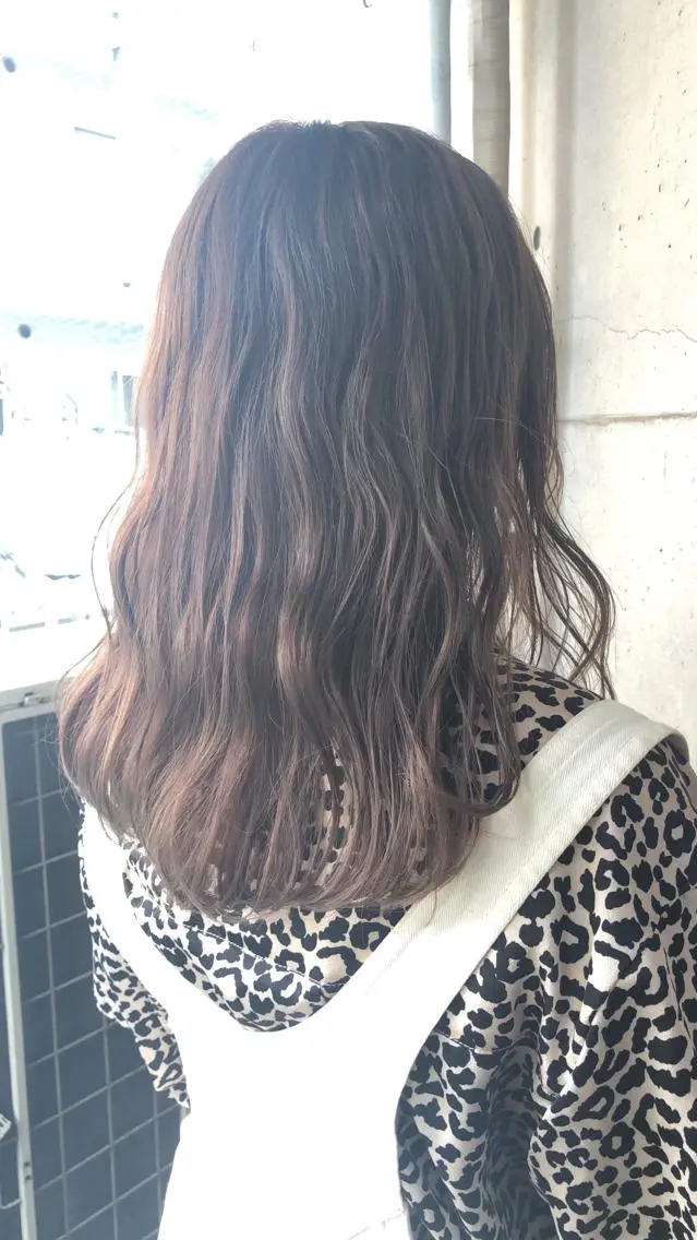 セミロング カラー ヘアカラー トリートメント 韓国hair ·͜· watanabeのヘアスタイル