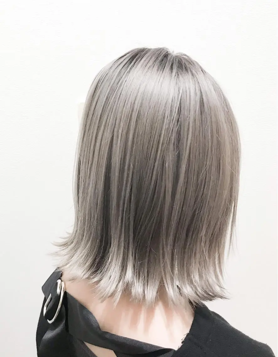 ミディアム ヘアカラー 常山 篤志のヘアスタイル