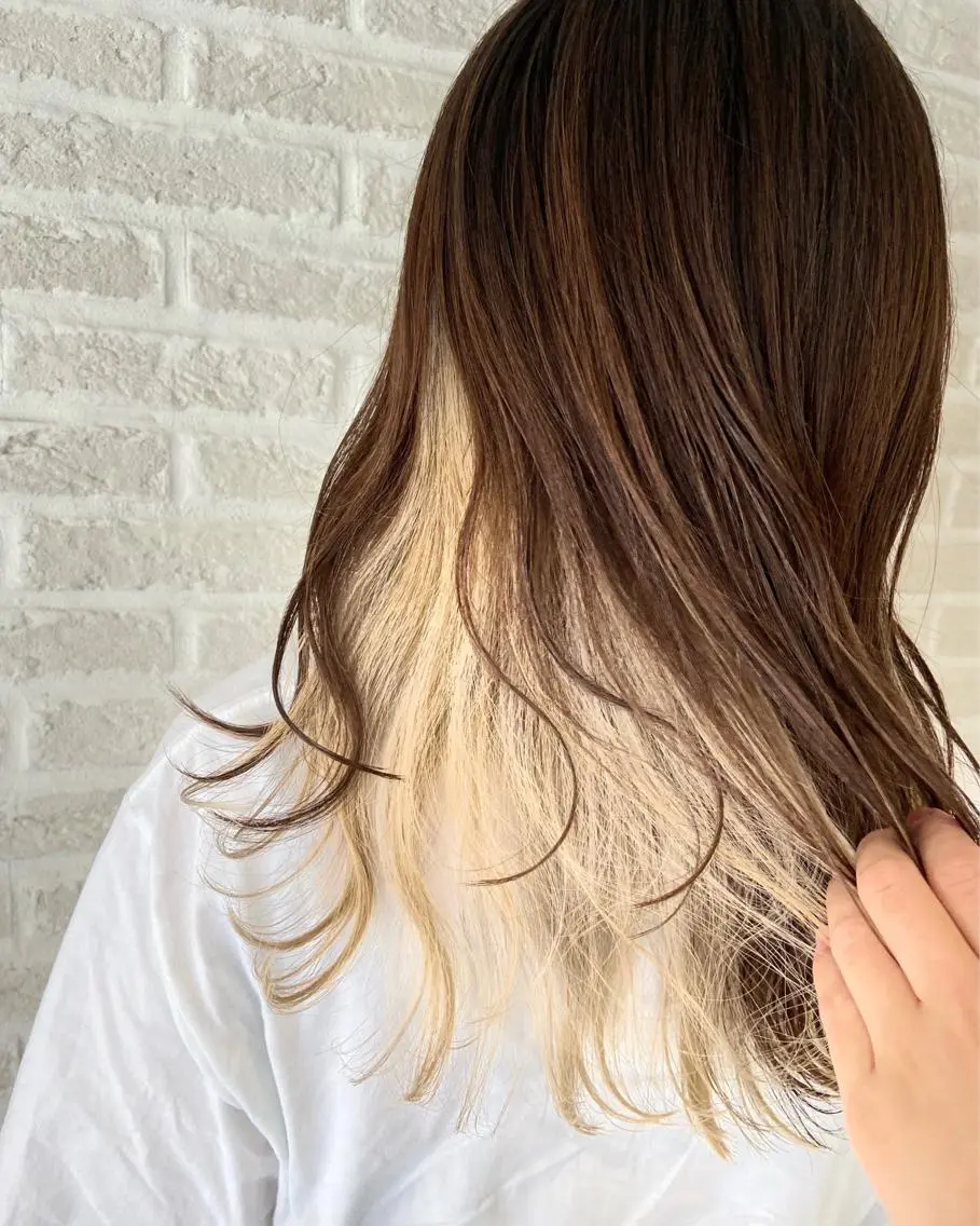 ロング カラー ヘアアレンジ ブリーチ 北岡 慶子 大宮駅西口徒歩3分のヘアスタイル