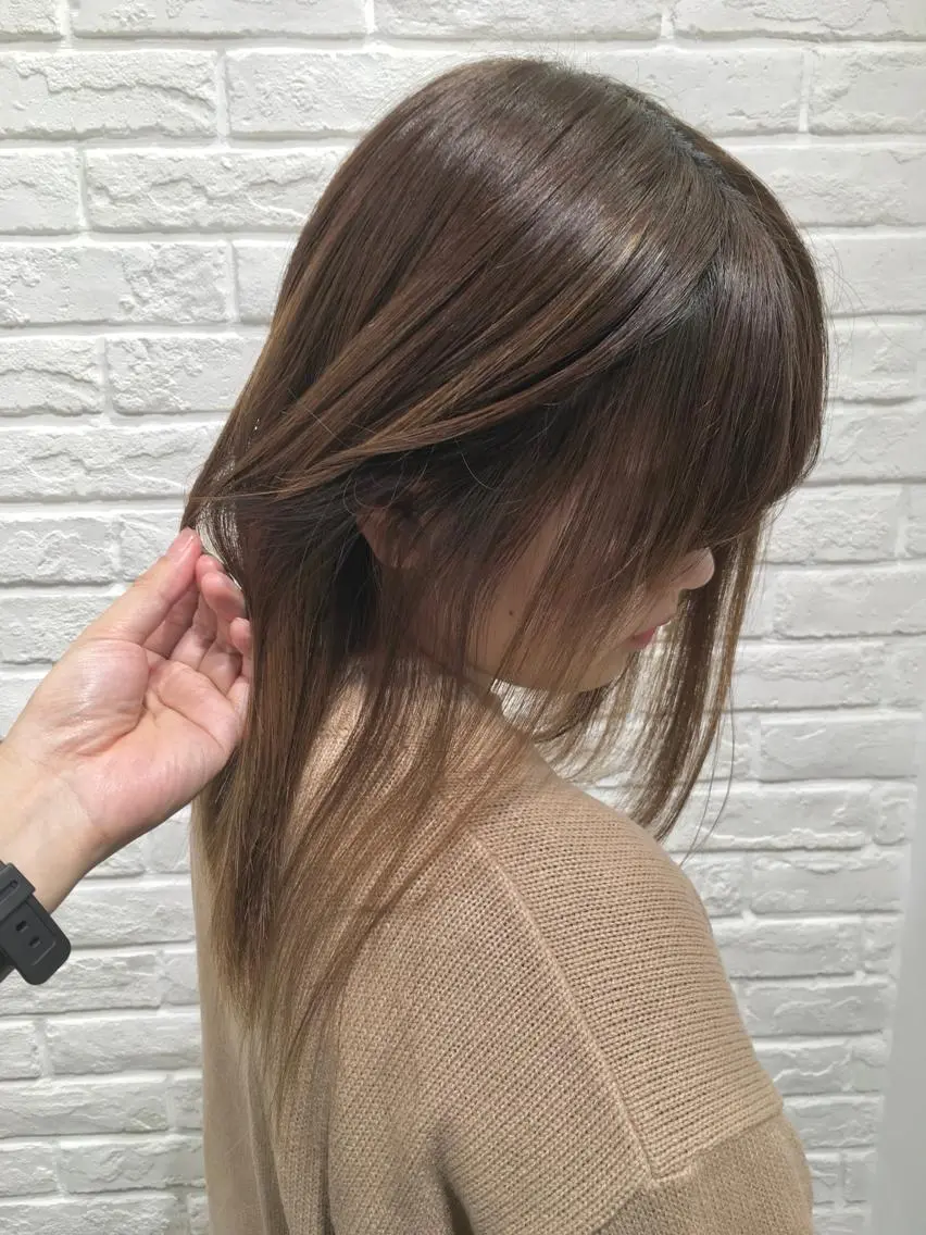 セミロング カット ヘアカラー トリートメント merc. 宮川琴代のヘアスタイル