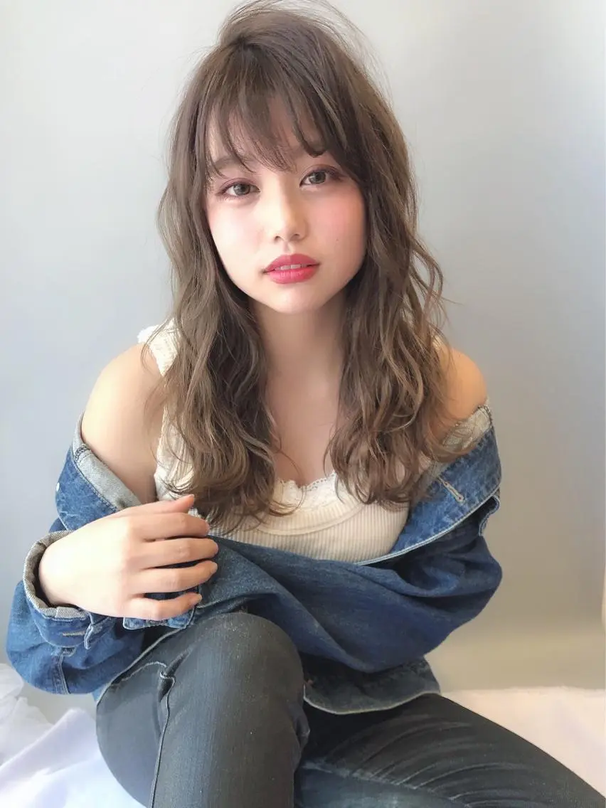 セミロング ヘアカラー トリートメント 具志 正太のヘアスタイル