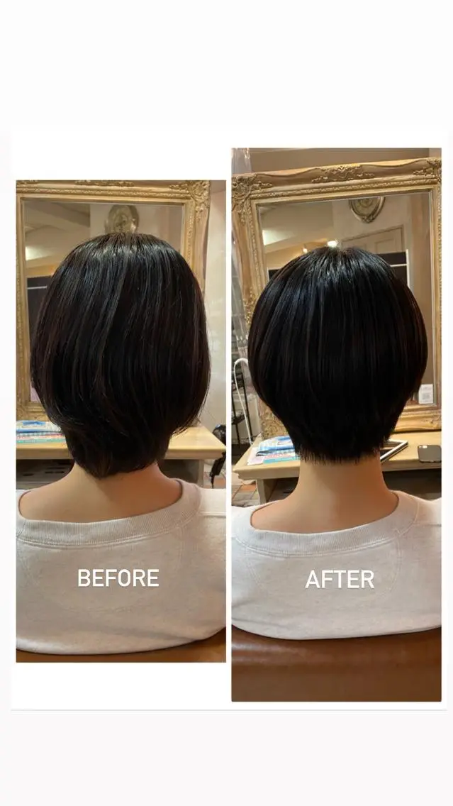ショート ショートヘア 井上 日菜乃のヘアスタイル