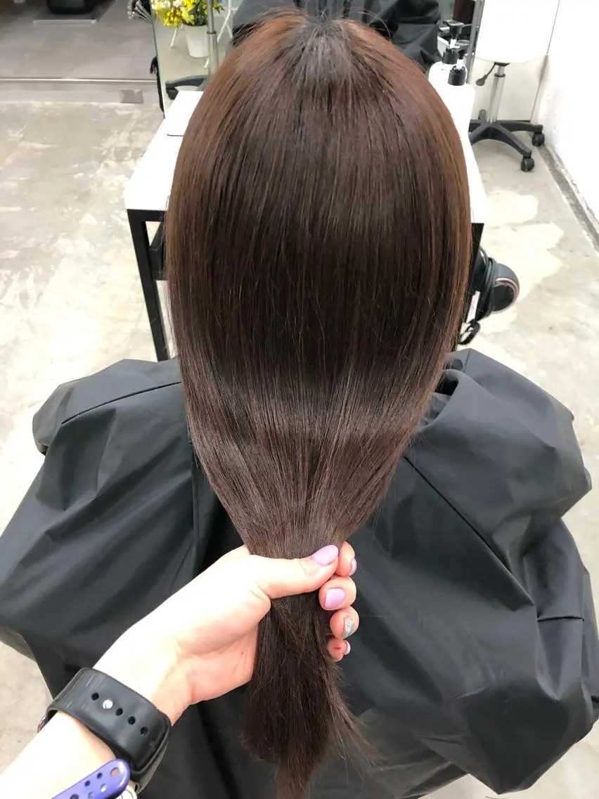 セミロング カラー トリートメント ヘアカラー トリートメント ヘッドスパ 🧡艶髪/エクステ 🫧🧡YUKI❄️のヘアスタイル