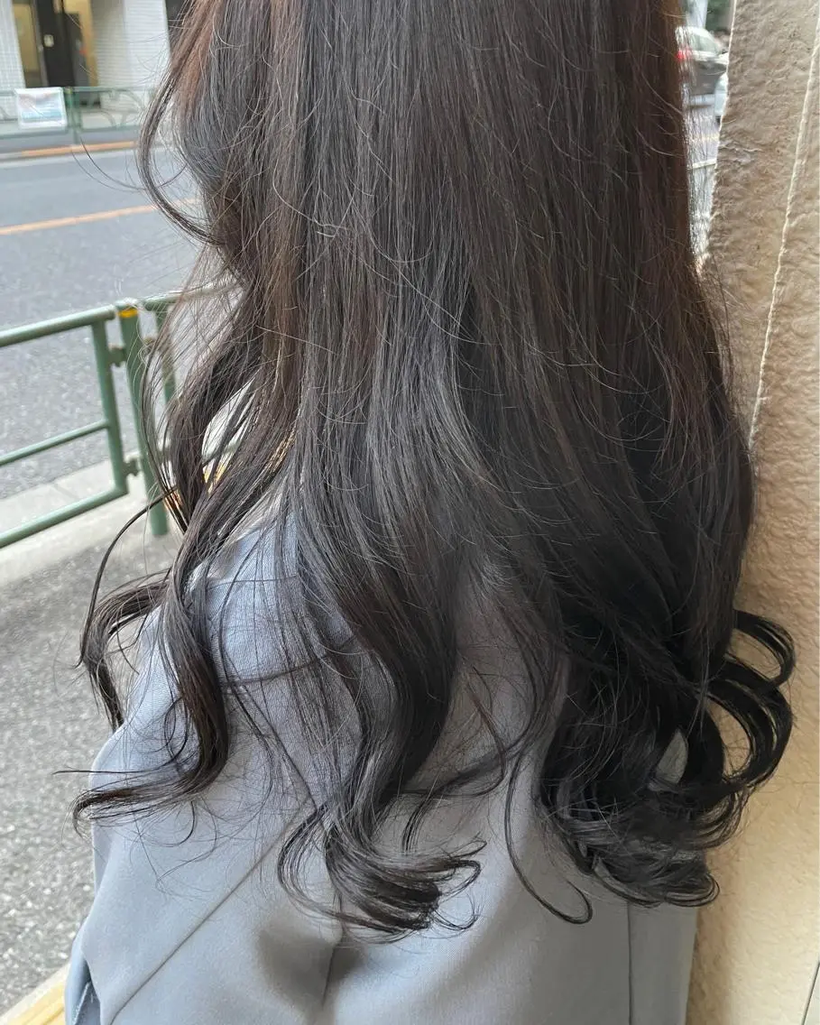 ロング カラー カット ヘアカラー トリートメント 【ピンク/韓国ヘア/ ヘアセット】亜海のヘアスタイル