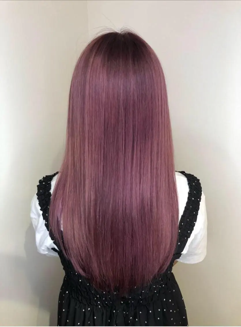 ロング カラー ヘアアレンジ ピンクカラー ピンクパープル パープルカラー 限定クーポン 💕大量更新ブリーチのヘアスタイル