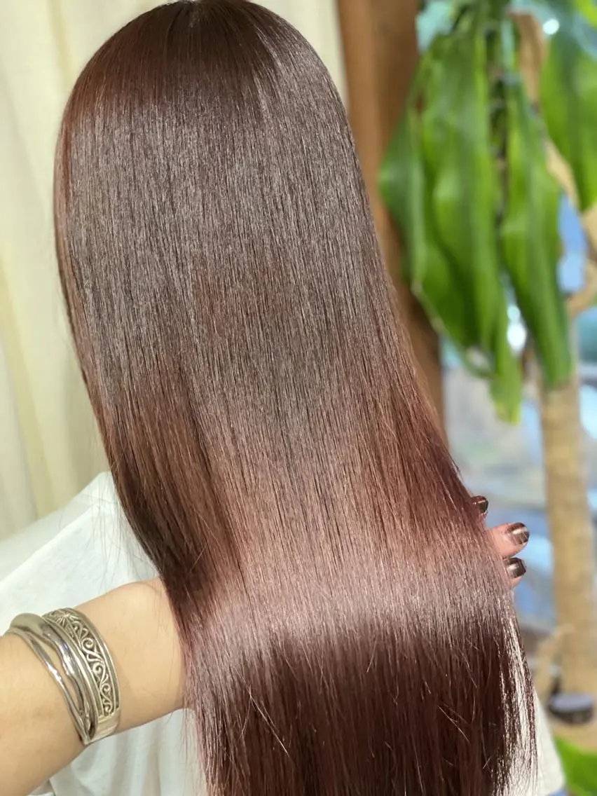 カラー ロング ベージュカラー ブリーチ ブリーチなしカラー ピンクカラー ピンクベージュ カット ヘアカラー トリートメント ハイトーン得意😍 Lumiereのヘアスタイル