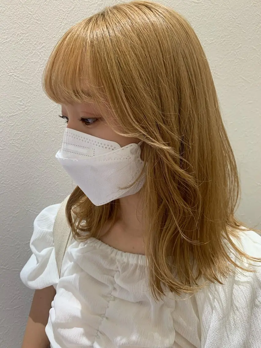ミディアム カット トリートメント hubhair レイヤー/透明感のヘアスタイル
