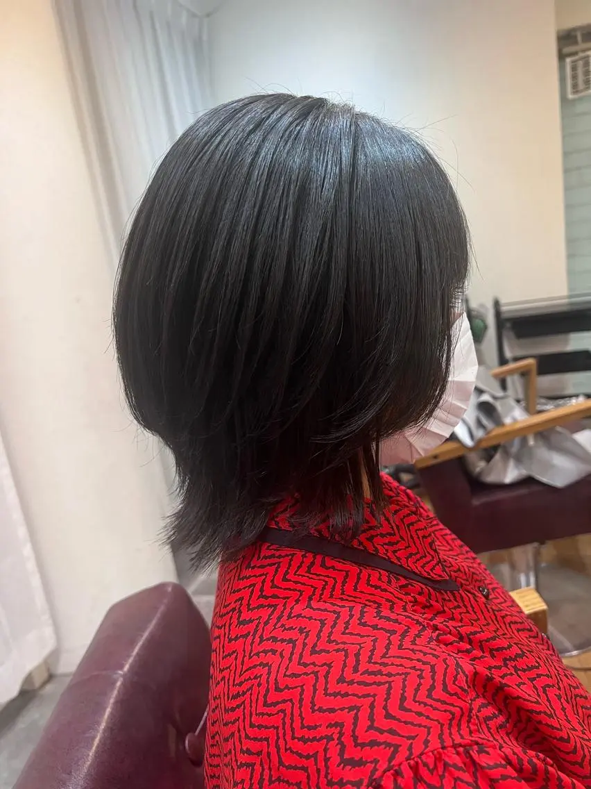ミディアム 縮毛矯正 Cecilhair なんば店    岩川のヘアスタイル
