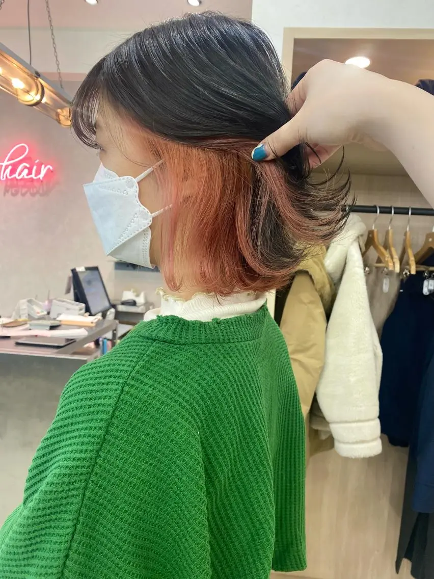 ミディアム カラー ヘアアレンジ ヘアカラー 小顔カット/艶 カラー特化♡MIHOのヘアスタイル