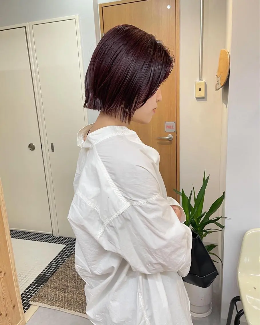 ショート カラー ブリーチ ブリーチなしカラー レッドカラー カット ヘアカラー トリートメント 丁寧なカウンセリング 🌿KENTA🌿のヘアスタイル