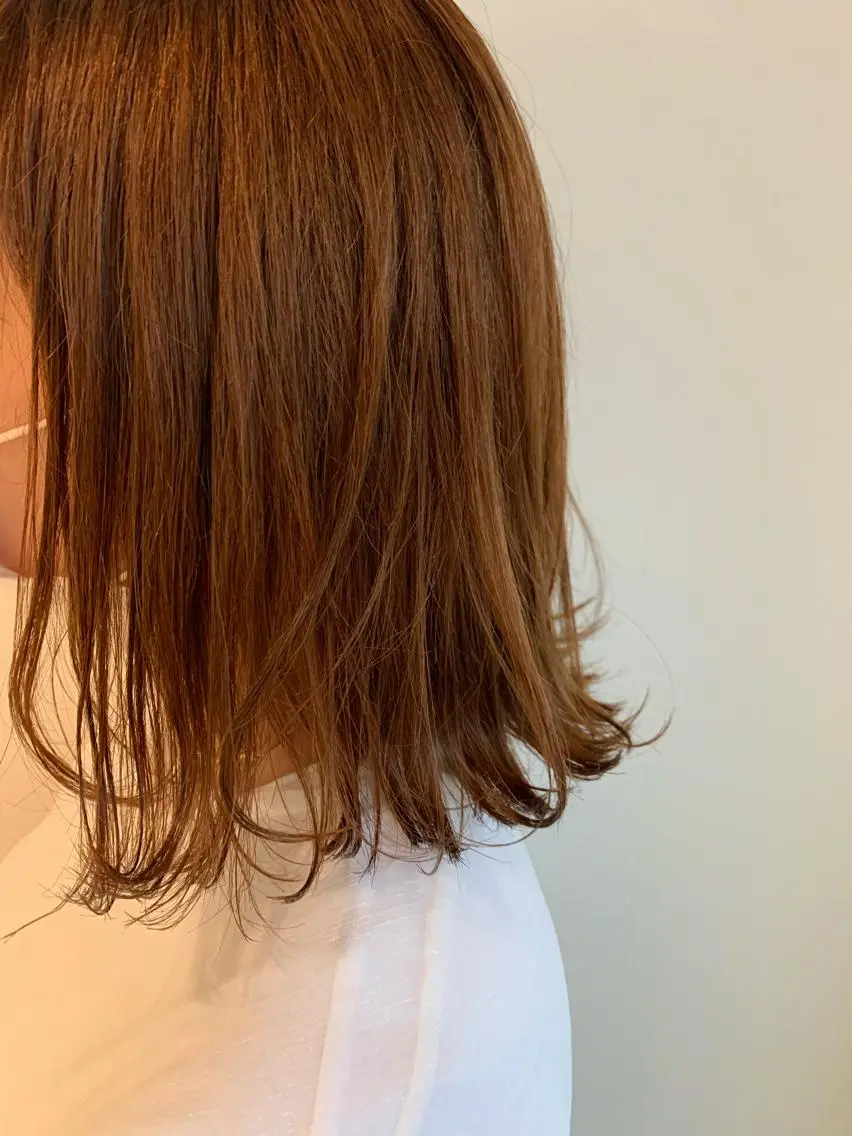 ミディアム カラー カット ヘアカラー トリートメント ANY／SUE 千葉パーマのヘアスタイル