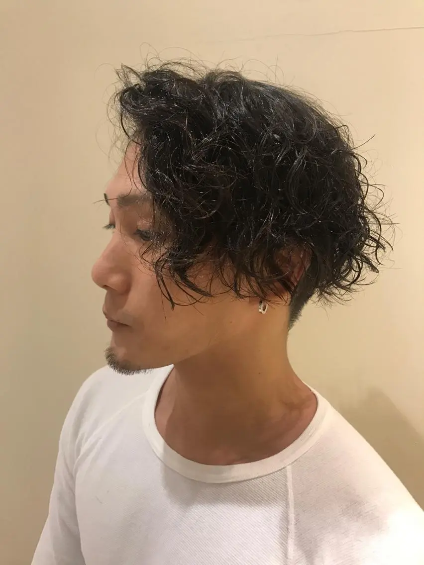 パーマ メンズ メンズパーマ 【髪質改善💎韓国風 レイヤー🌷】山川のヘアスタイル