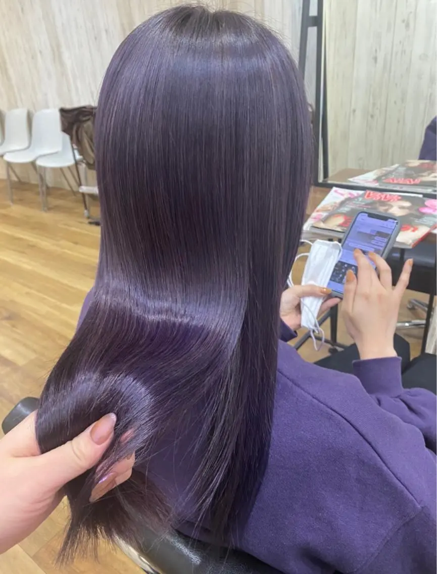 カラー カット ヘアカラー トリートメント Le'a 谷町🌼 幸村はるひのヘアスタイル