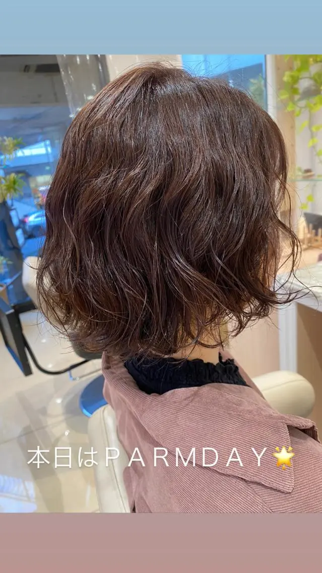 ショート パーマ 🩵波巻き/ツイスパ HARU💎のヘアスタイル