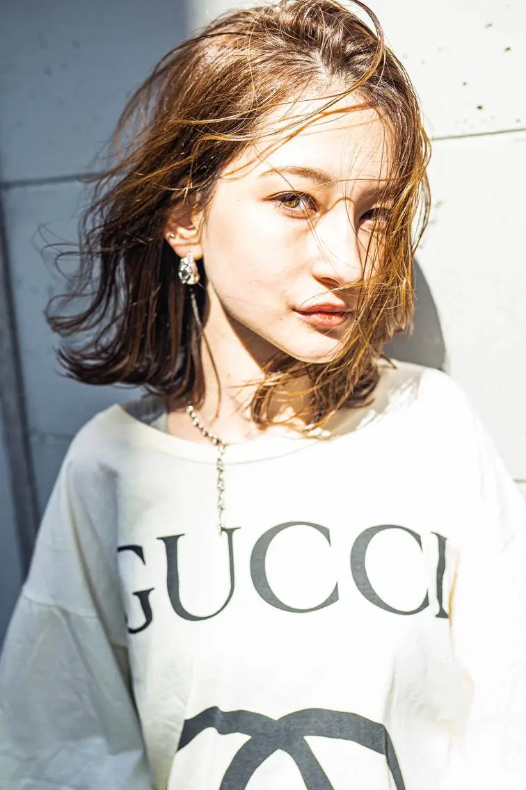 ミディアム カラー ヘアアレンジ ミディアムパーマ アクアカラー ダブルカラー グラデーションカラー ハイライトカラー 🎊LUZ🎊_公 式_🩵髪質改善🩵のヘアスタイル