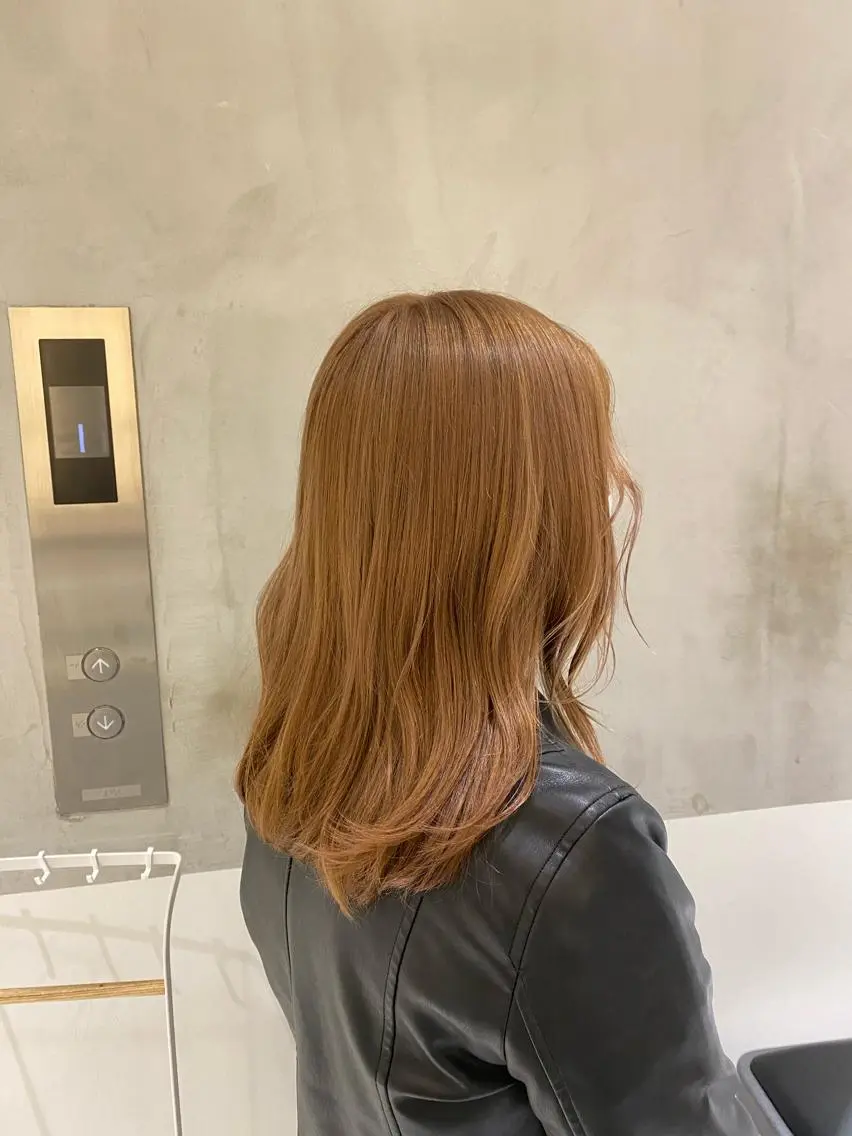 ミディアム カラー ヘアカラー トリートメント ヘアセット ナチュラル/韓国💎 haruka 💎のヘアスタイル