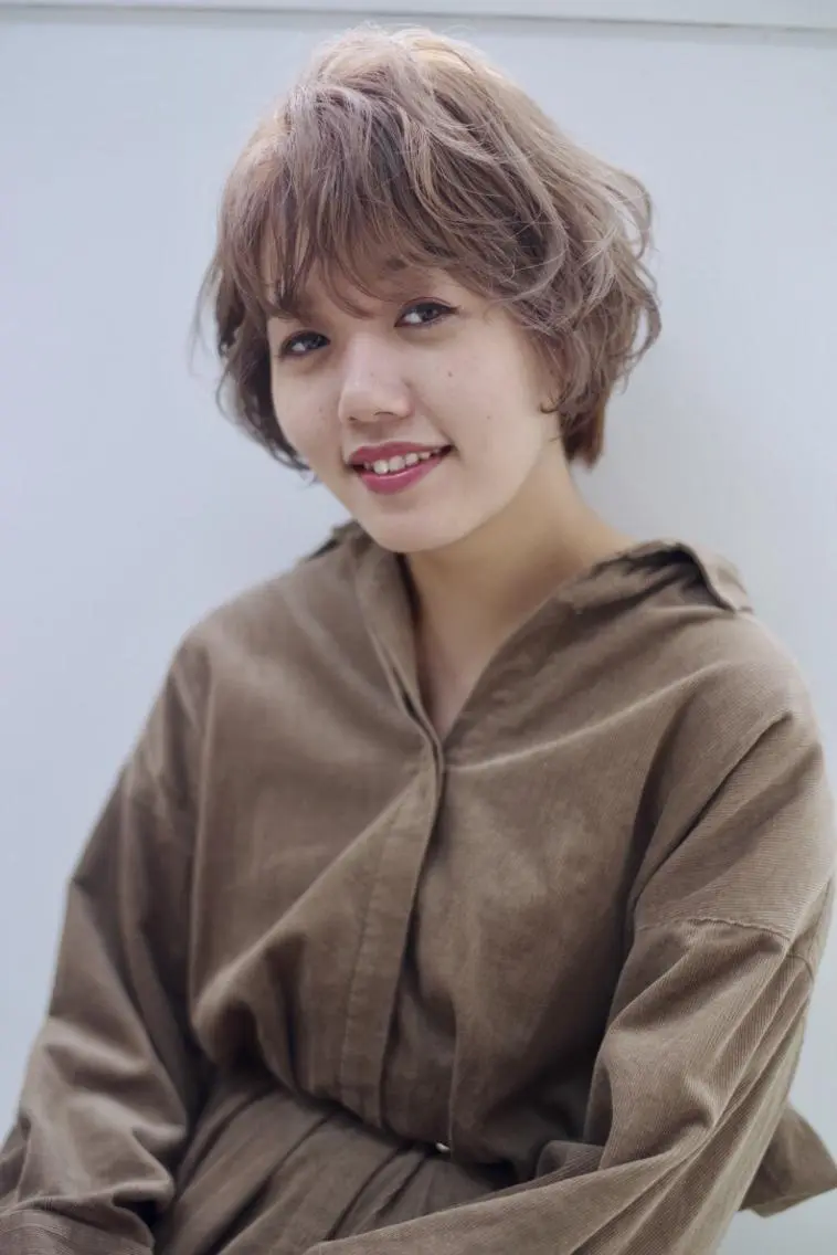 ショート カラー ヘアアレンジ ショートヘア ✨🌿大人可愛い愛さ れhair🌿✨松本のヘアスタイル