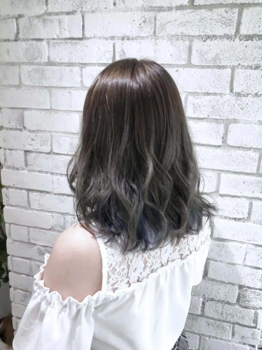 セミロング カラー パーマ ヘアアレンジ メンズ キッズ ネイル マツエク・マツパ ヘアカラー バレイヤージュ/ 髪質改善/渡邉悟🌱のヘアスタイル