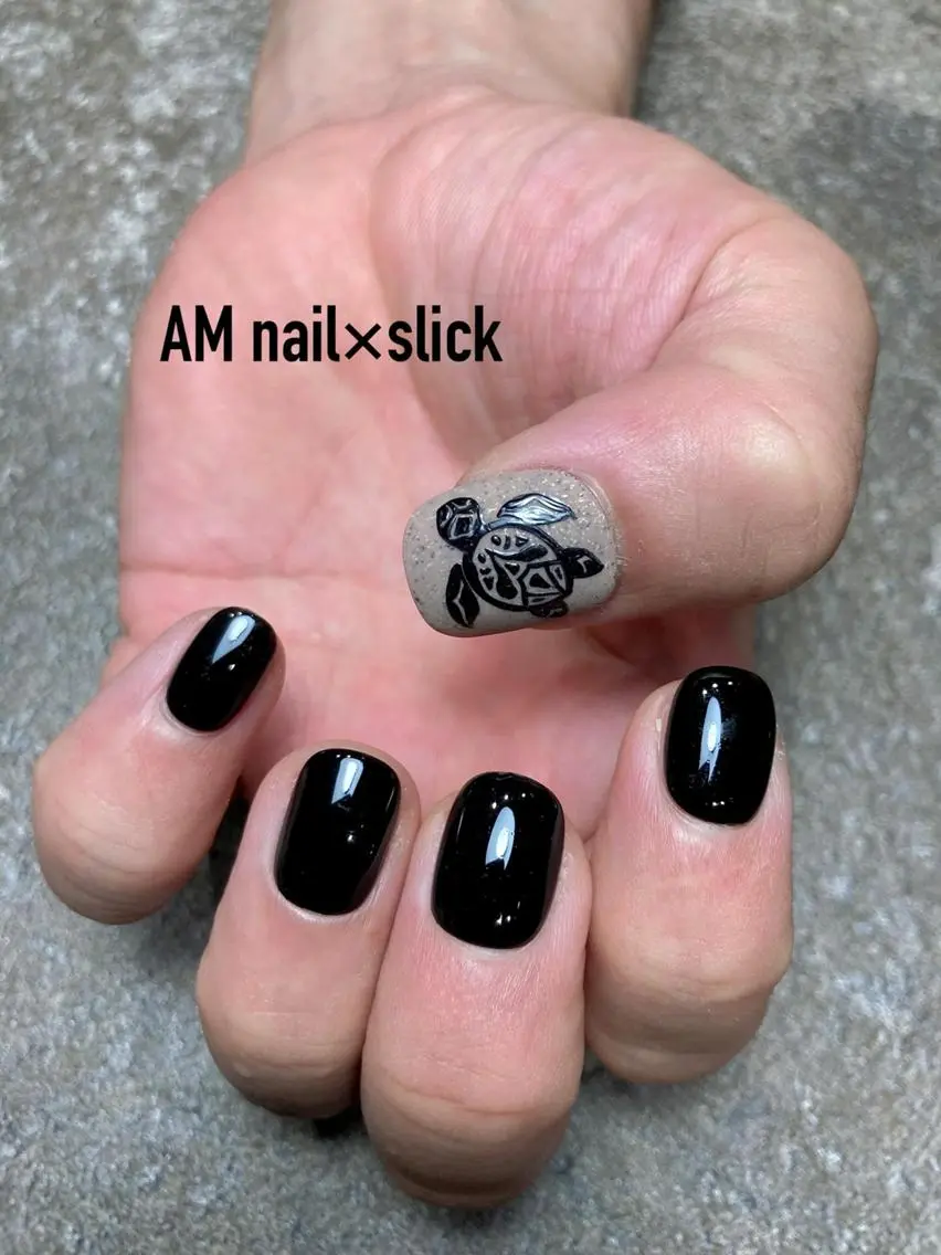 ネイル アートネイル 持ち込み シンプルネイル ハンドネイル Am:nail 柏 SUE（スゥ）のネイルデザイン