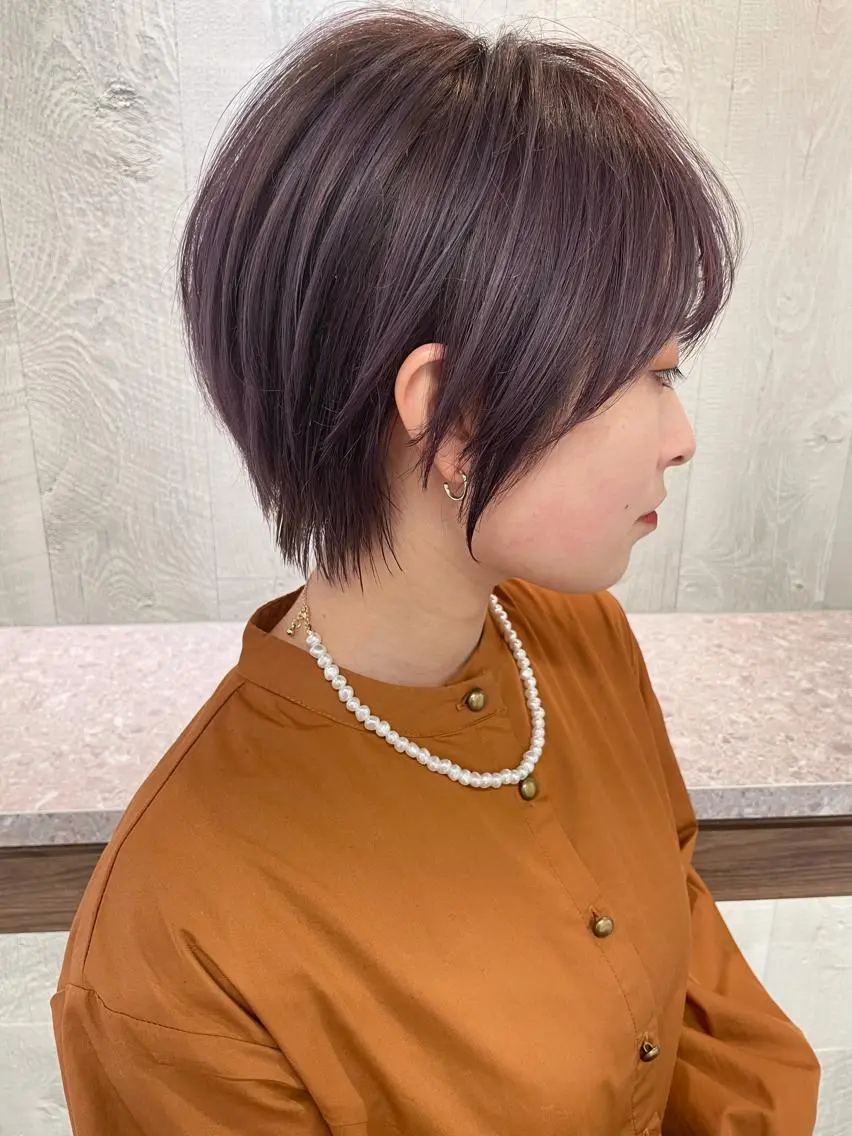 ショート カット ヘアカラー トリートメント 髪質改善will hairdesignのヘアスタイル