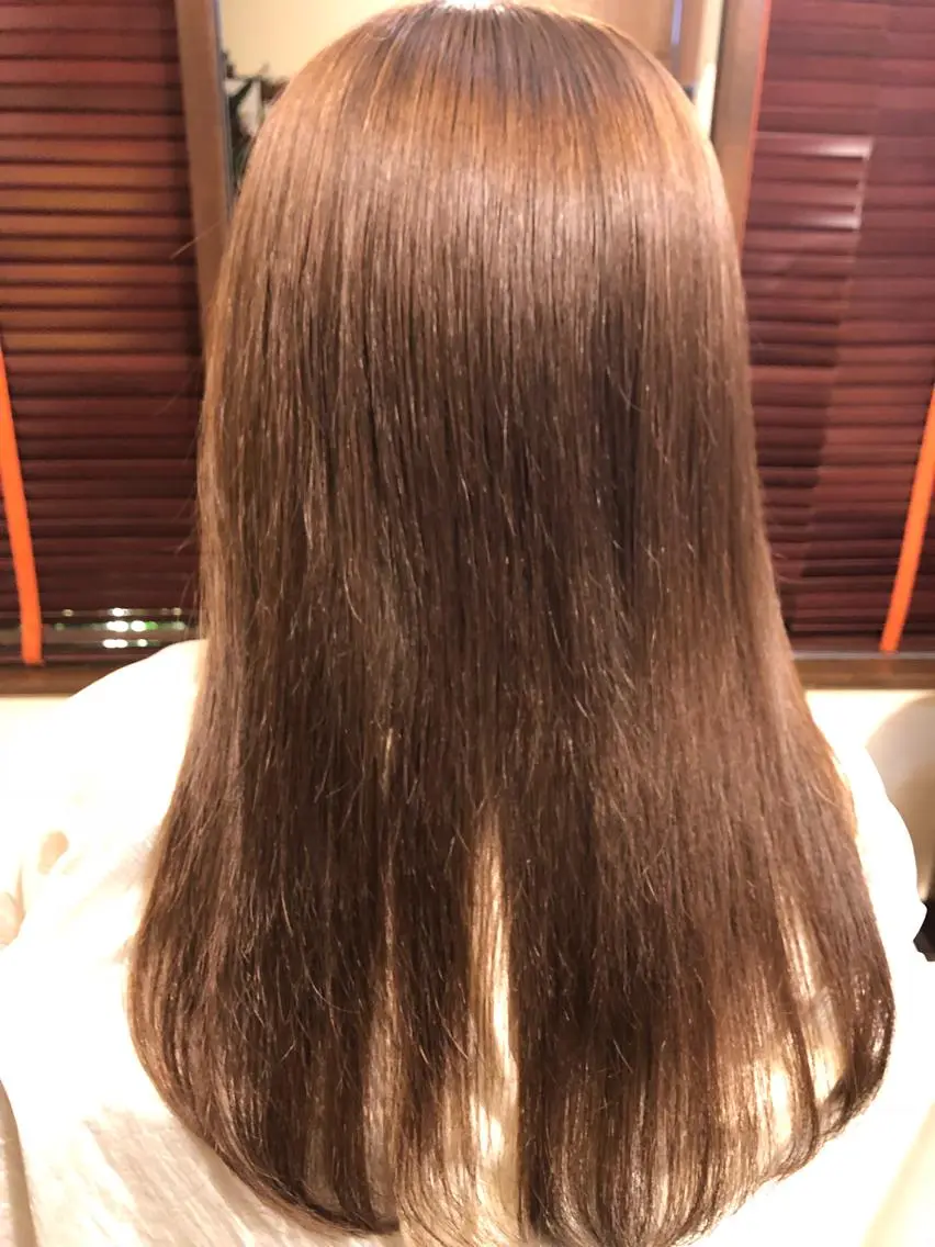 ロング メンズ レイヤーカット トリートメント 酸熱トリートメント トリートメント 長谷川 薫のヘアスタイル