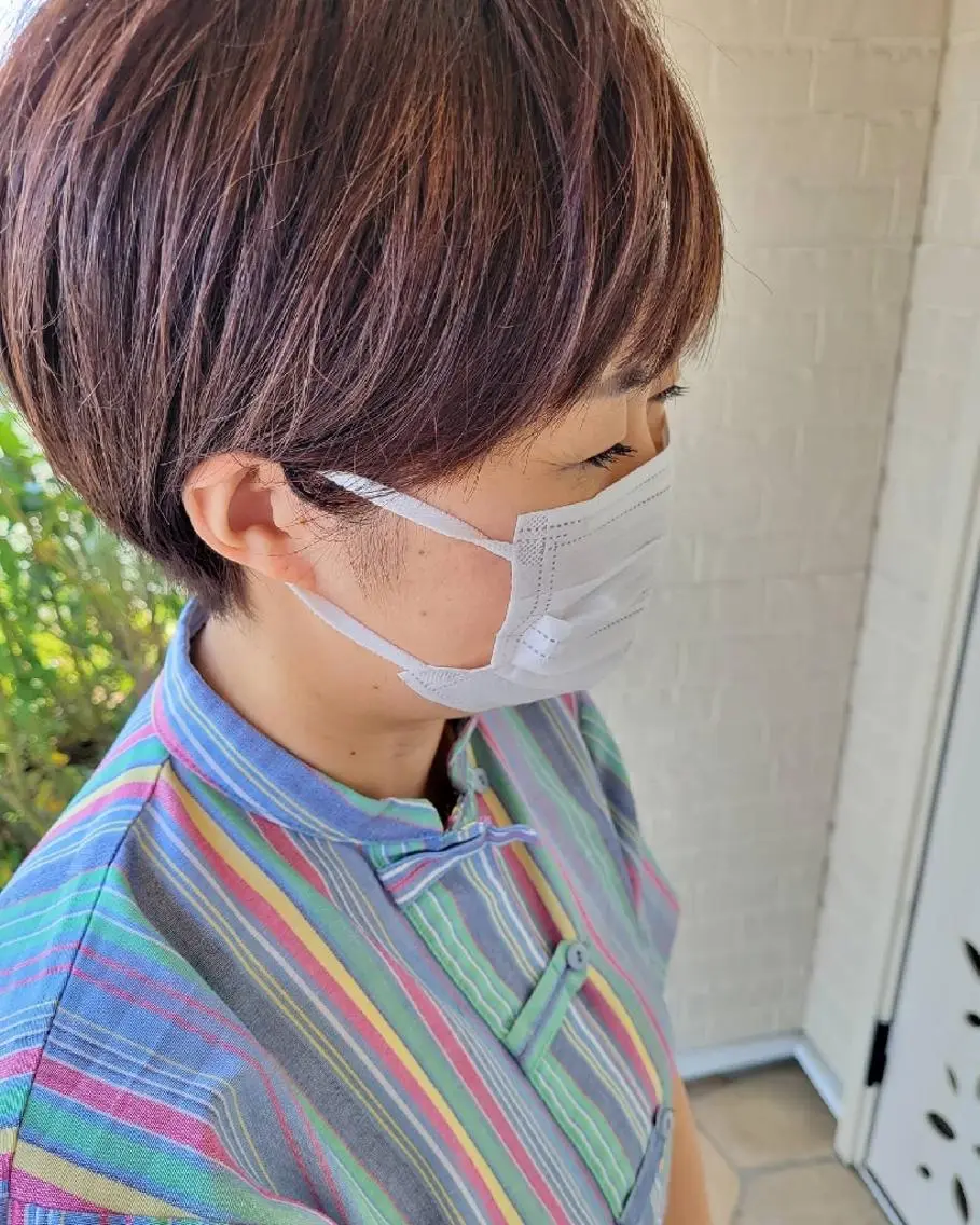 ショート 清水 沙織のヘアスタイル