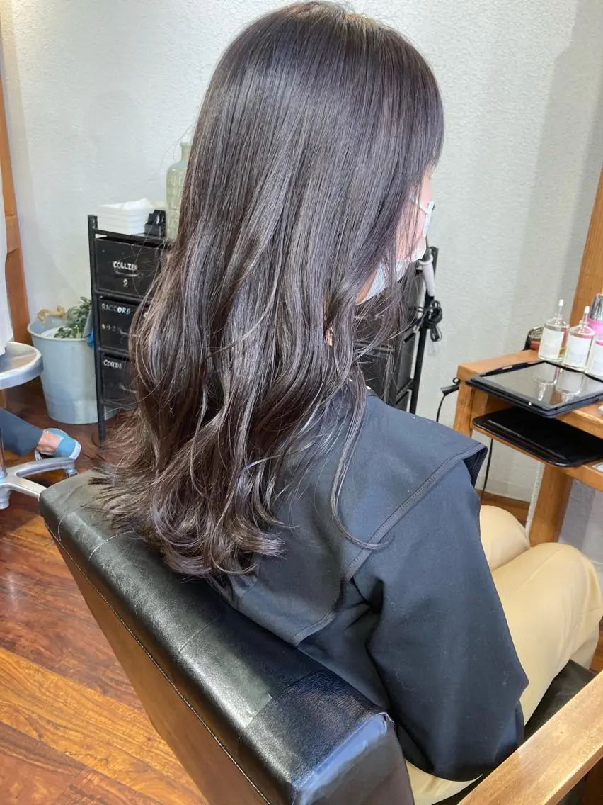 ロング カラー ブリーチ ラベンダーカラー 小木曽智美 /ボブ/ショートのヘアスタイル