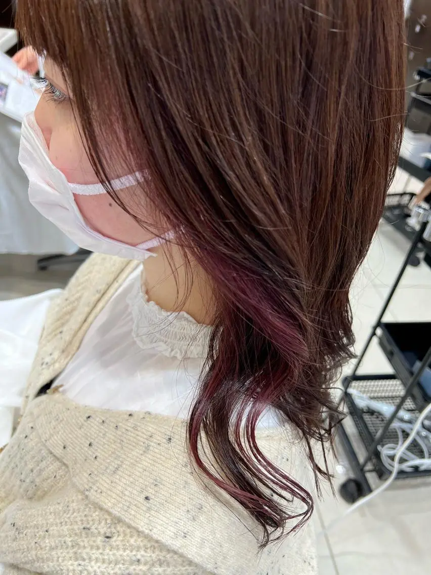 ロング カラー ピンクカラー ✨髪質改善矯正× ブリーチ✨YU-KIのヘアスタイル