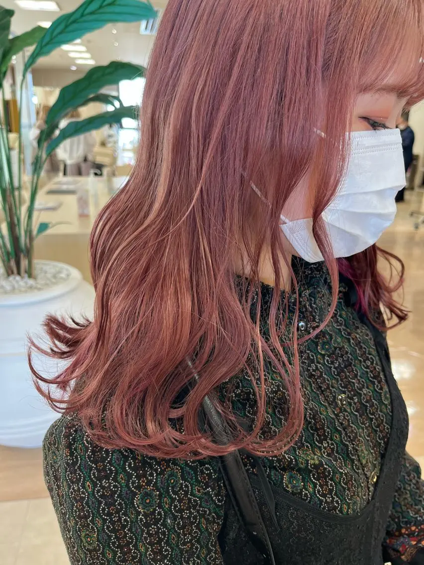 ミディアム カラー 暖色専門美容師🎀 お客様満足度◎のヘアスタイル