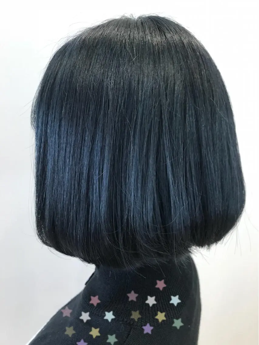 カラー ブルーカラー ネイビーカラー 新宿駅近♡個室 ♡関口三都季🌜のヘアスタイル