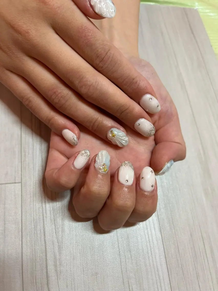 ネイル 持ち込み ハンドネイル 持ち込みデザイン得意 ／長さだし可✨RUIのネイルデザイン