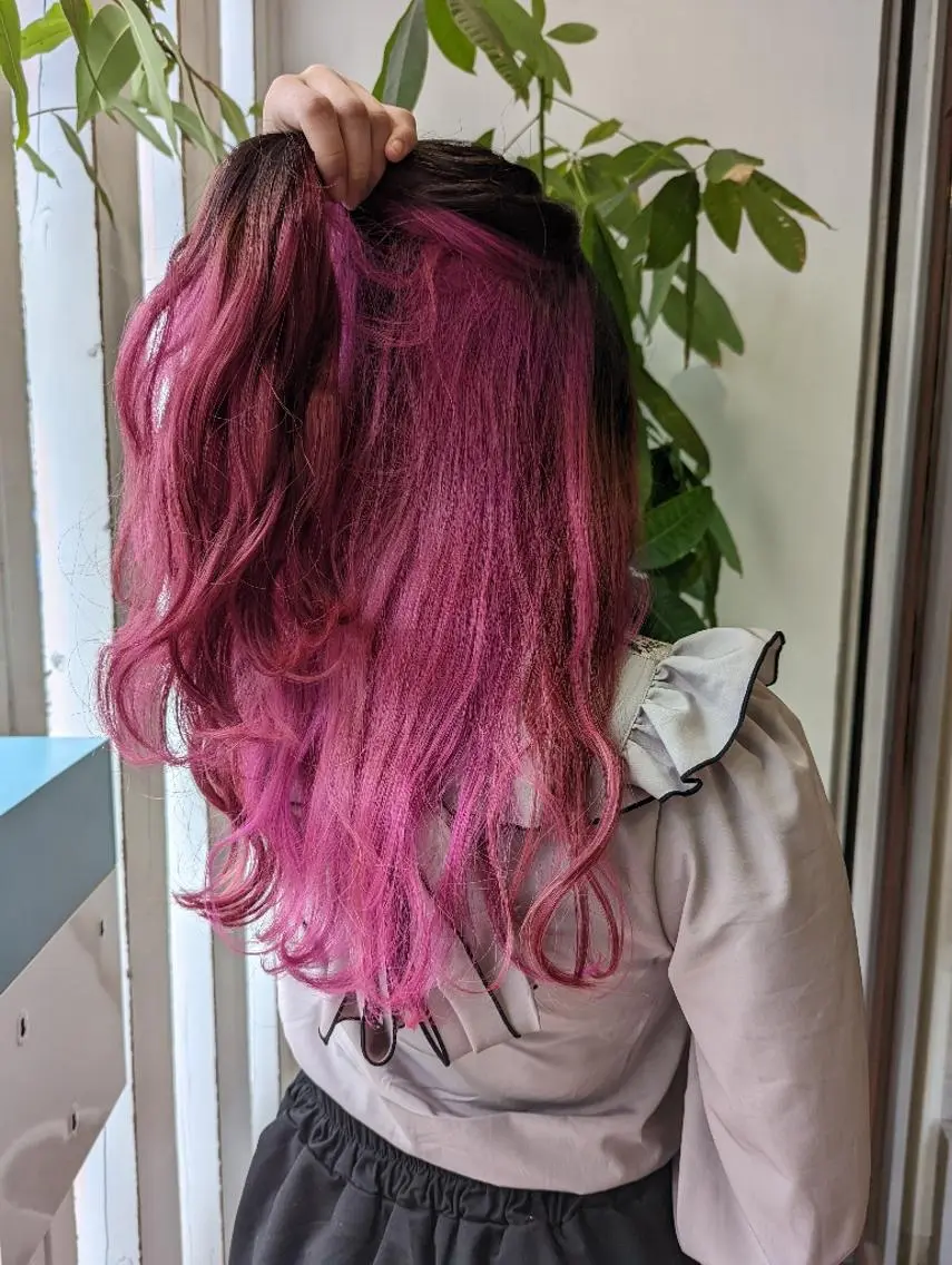 ロング カラー ブリーチ 髪質改善&白髪ぼかし カラー♡店長みやけ♡のヘアスタイル