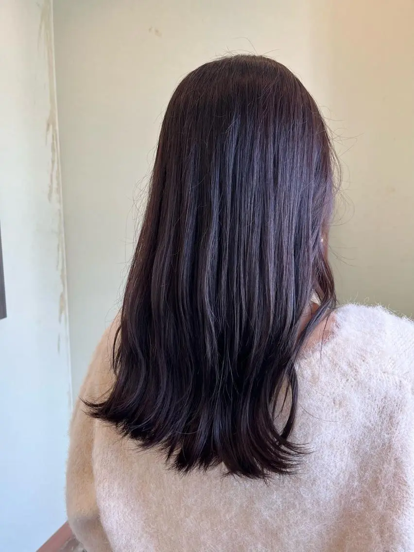 セミロング カラー ディープラベンダー ラベンダーカラー カット ヘアカラー NUMBER 天王寺 🌼yuriのヘアスタイル