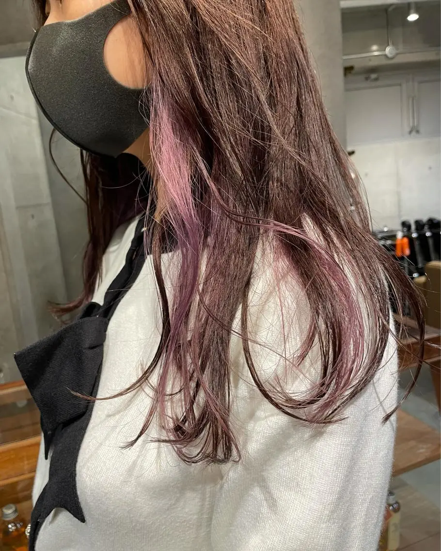 ロング カラー ヘアアレンジ kana .のヘアスタイル