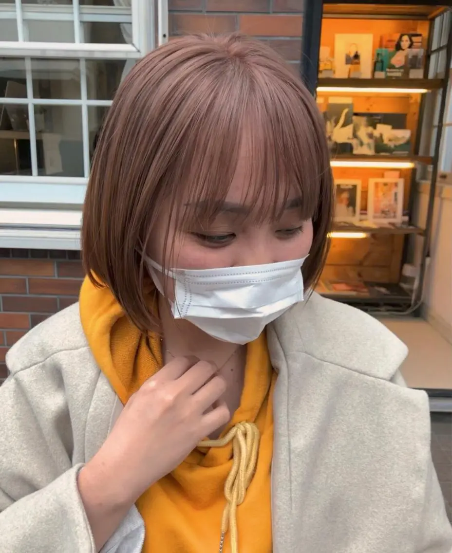 ミディアム カラー eri kinjoのヘアスタイル