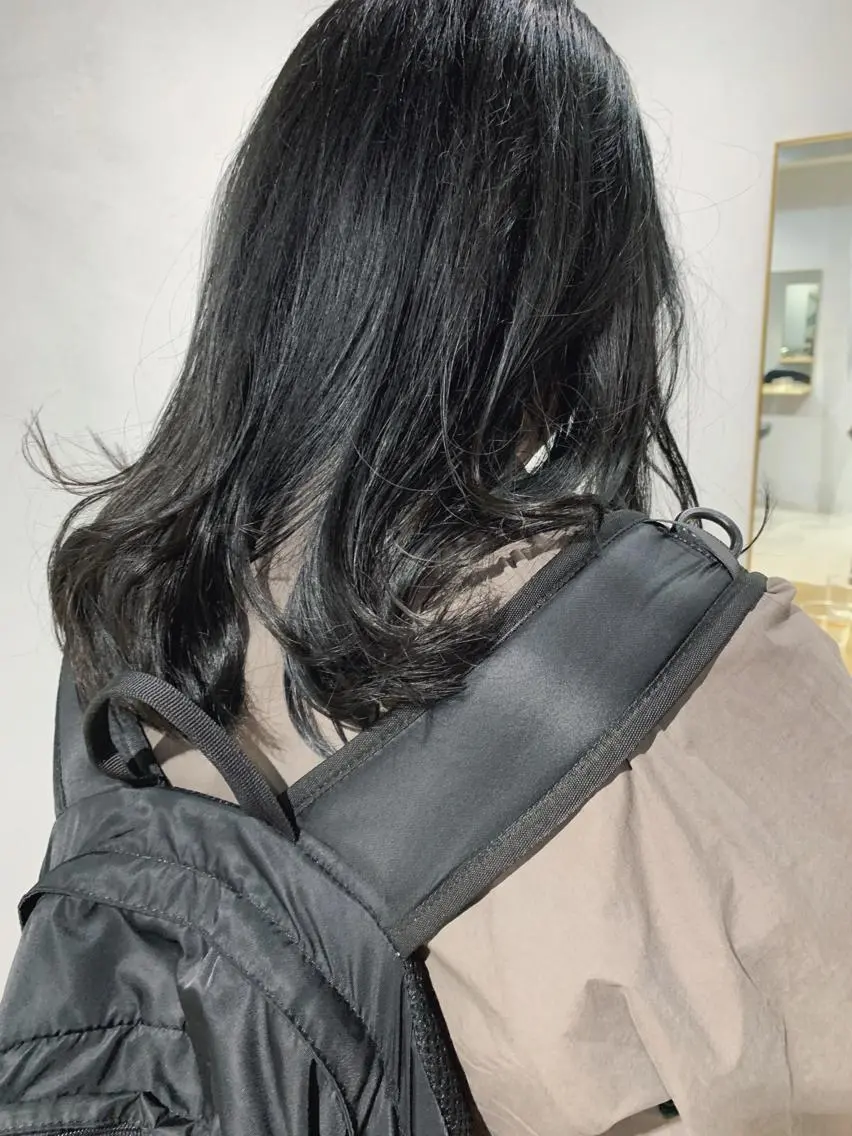 カラー ボブパーマコテ巻き風 パーマNo1深江秀平のヘアスタイル