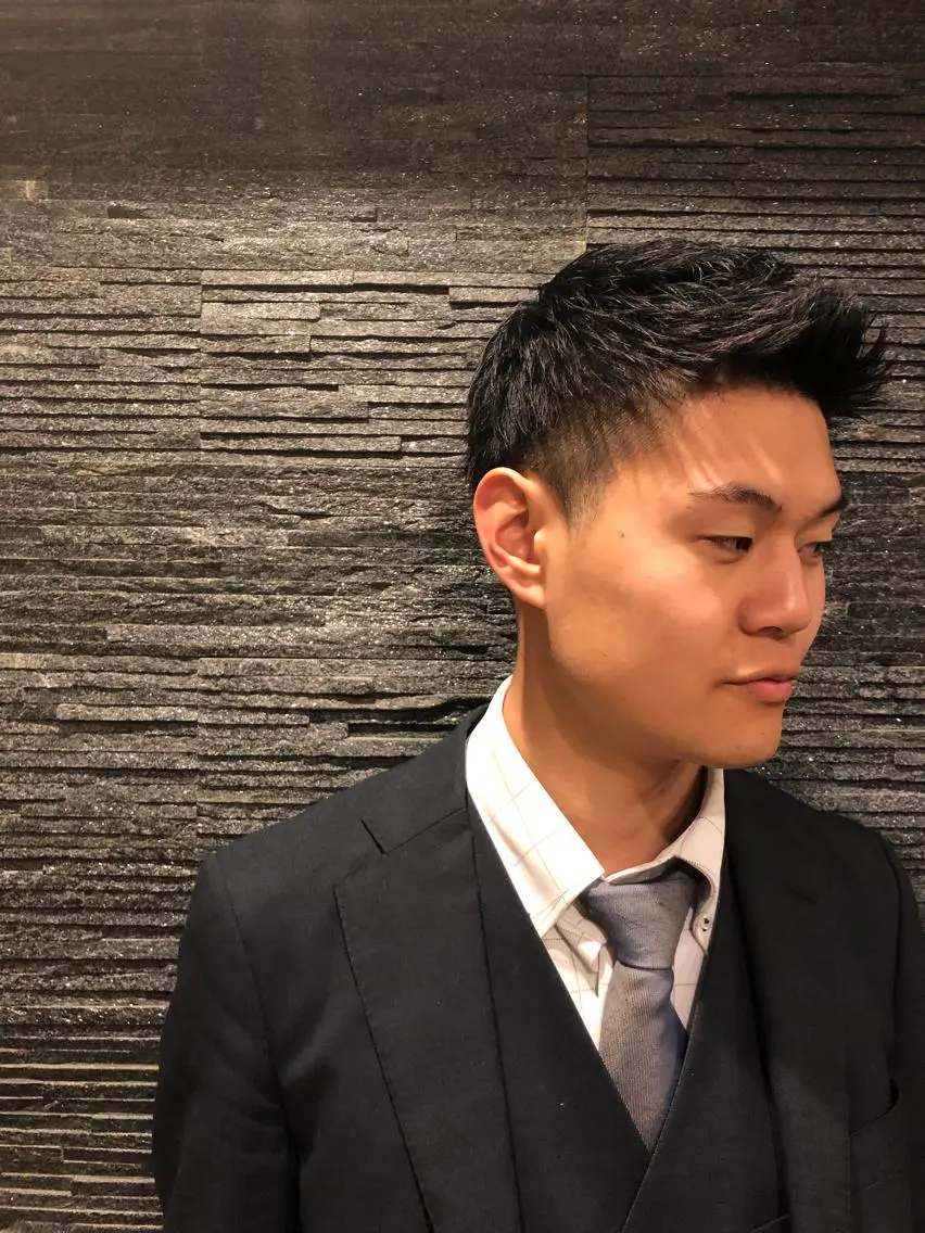 ショート メンズ 牧 颯斗のヘアスタイル