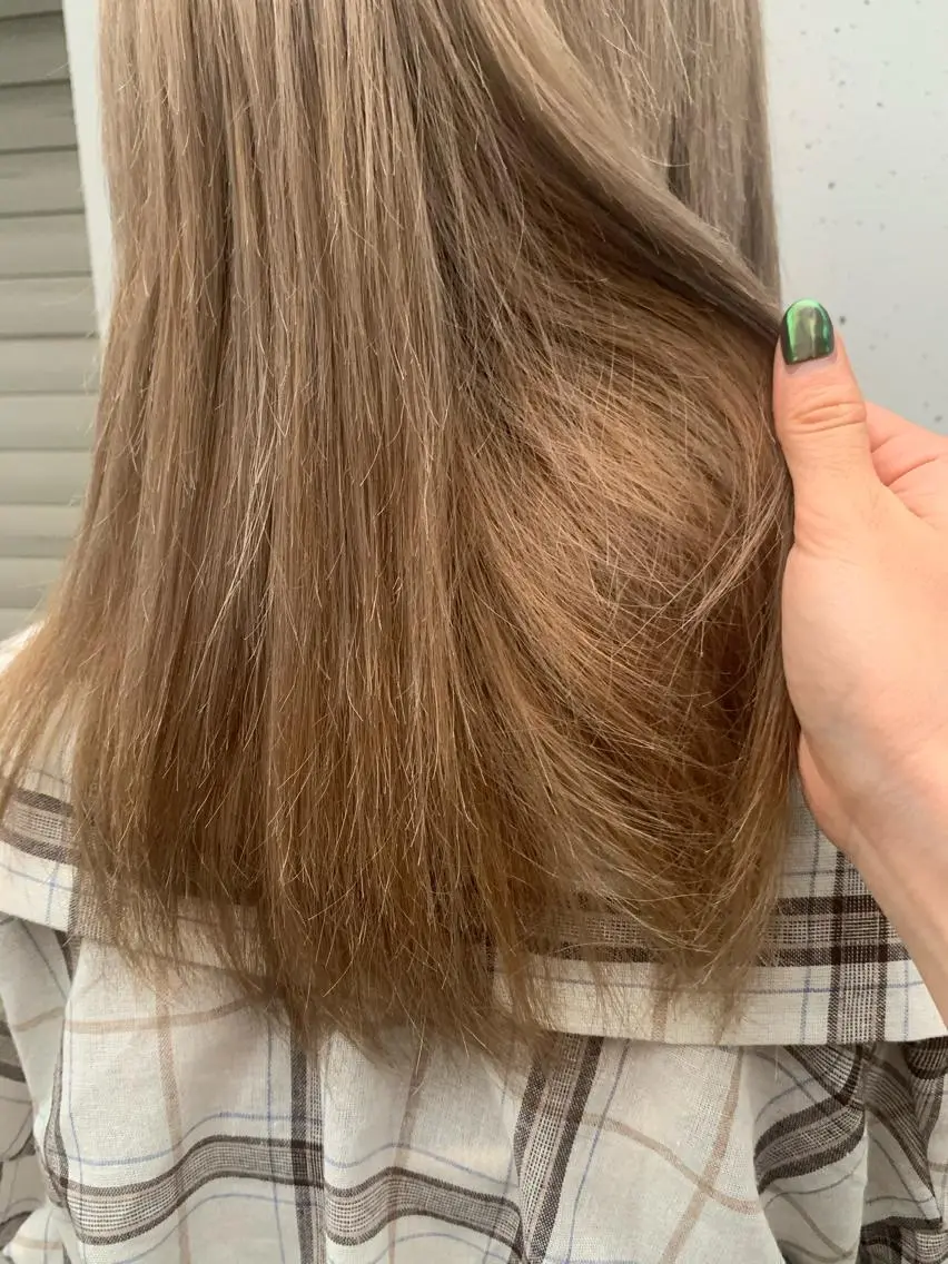 セミロング 似合わせカラー🫶 小川千波のヘアスタイル
