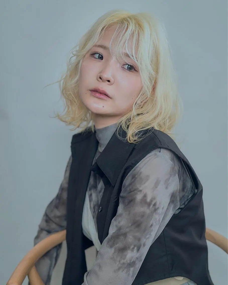 ミディアム パーマ enx天王町店 伊藤 愛央のヘアスタイル