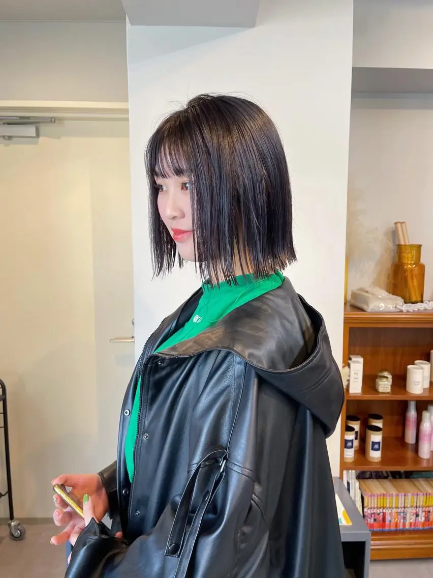 ショート ボブ 外ハネヘア カット ヘアカラー トリートメント 丁寧なカウンセリング 🌿KENTA🌿のヘアスタイル