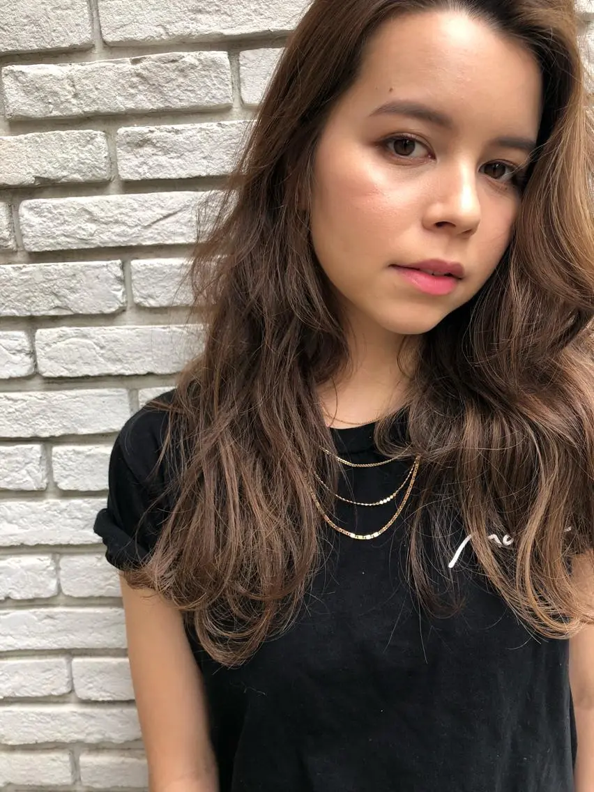 セミロング 切りっぱなしボブ セミロングパーマ アッシュ ボブ 外国人風カラー ショート職人 美容師【KENTA】のヘアスタイル