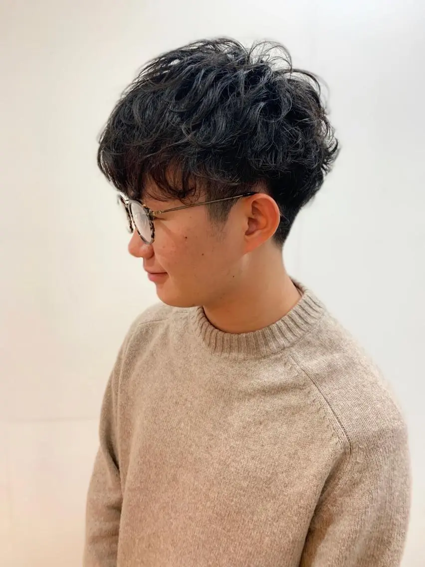 ショート パーマ ヘアアレンジ メンズ メンズスタイル ly本厚木のヘアスタイル