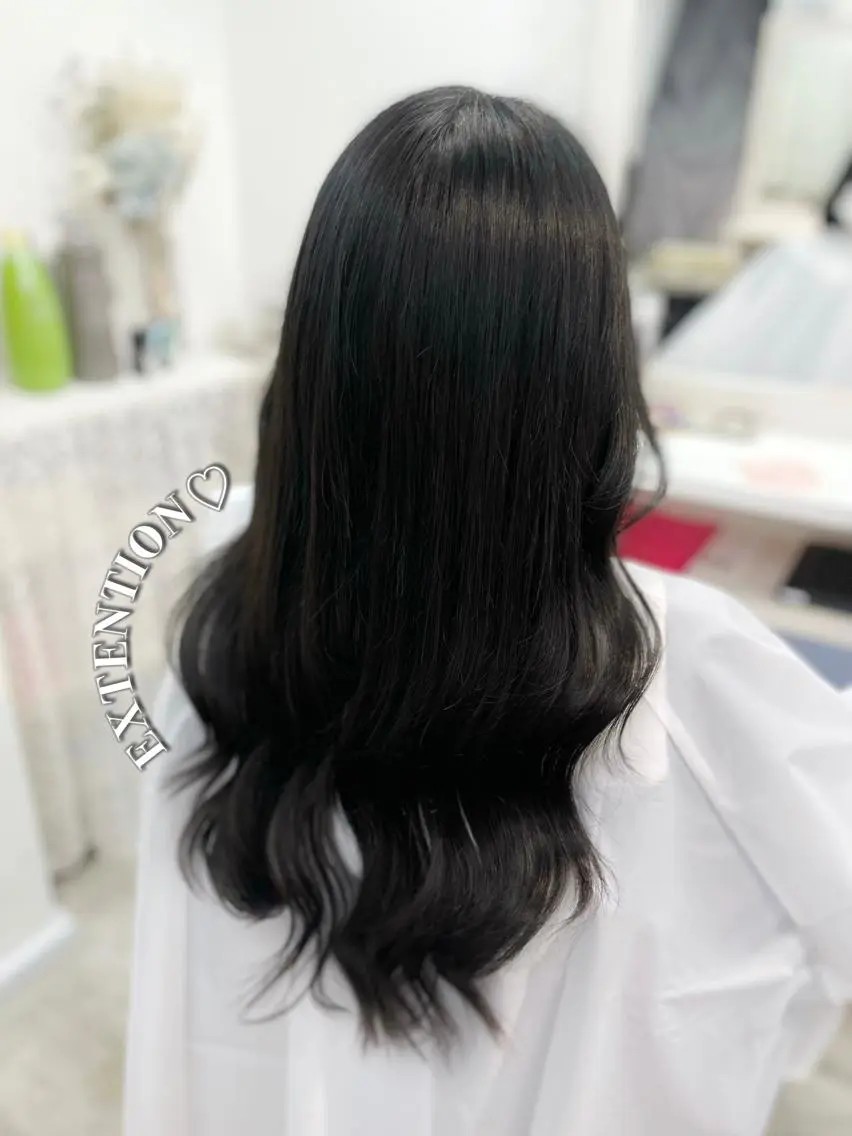 ロング カラー カット ヘアカラー エクステ ヘアセット 韓国ヘア🤍髪質改善 🇰🇷AKANEのヘアスタイル
