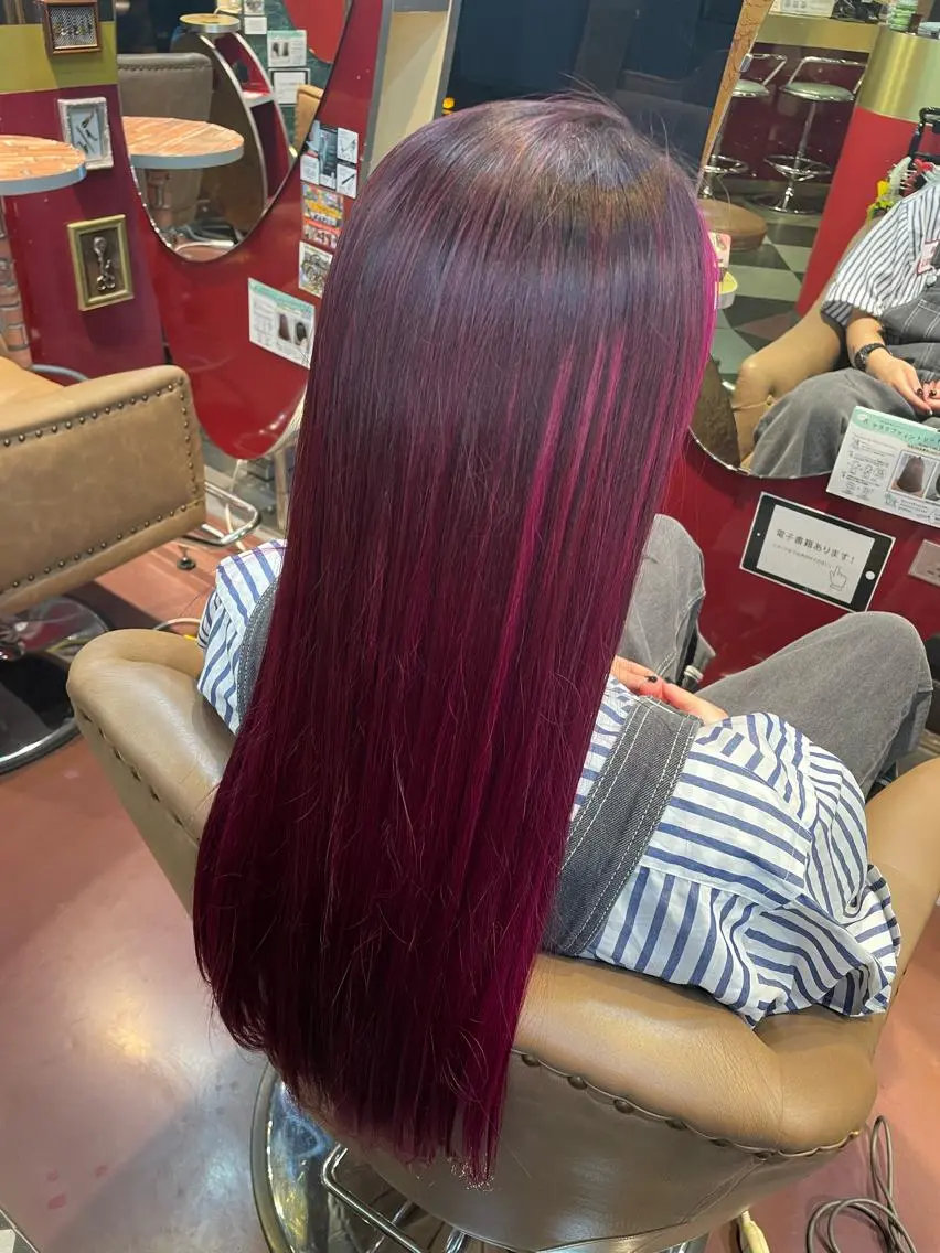 ロング カラー ブリーチ トリートメント 横浜カットパーマ 特殊/ 平林侑馬のヘアスタイル