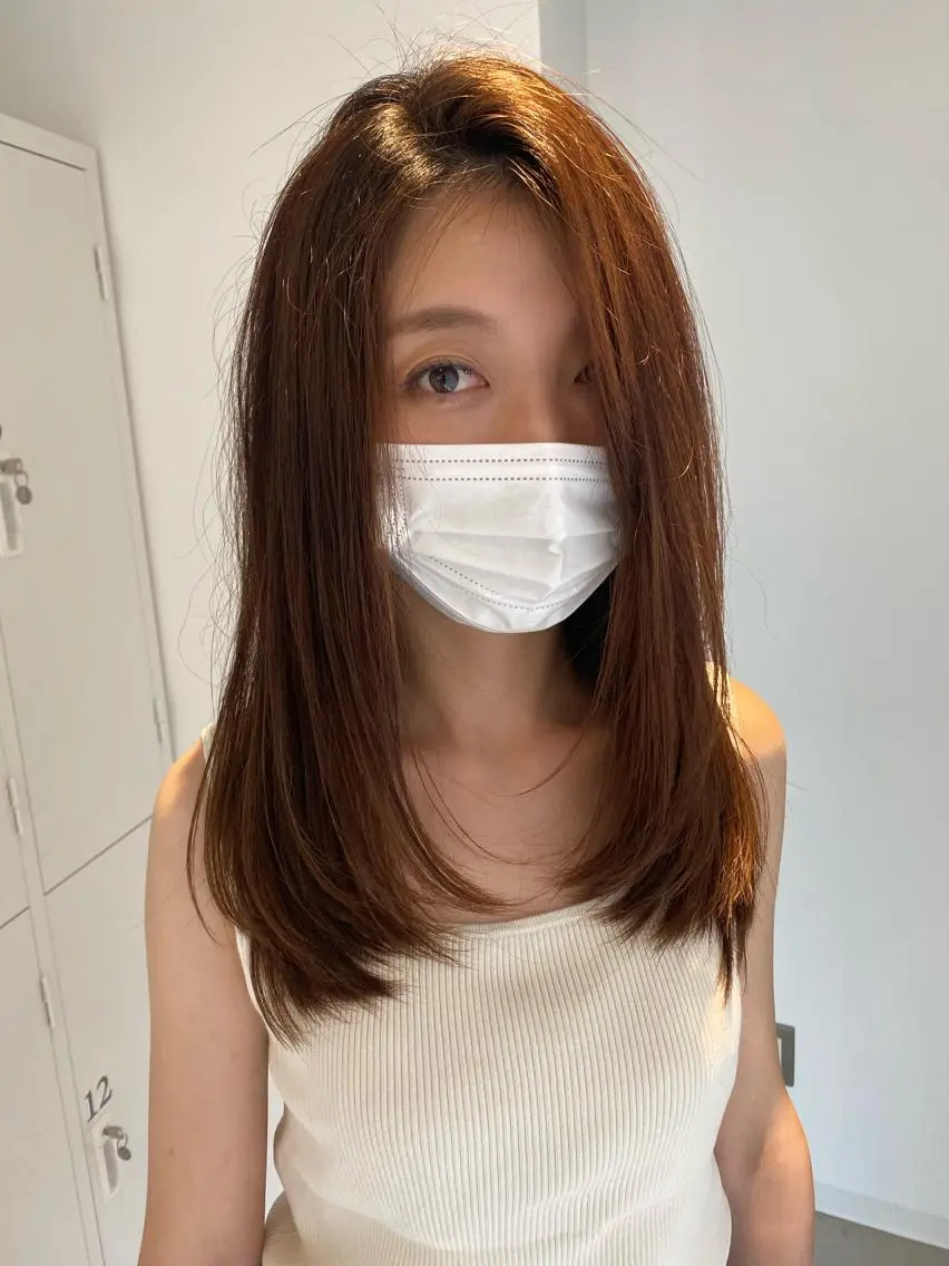 セミロング カット ヘアカラー トリートメント 【代表】 辻龍樹のヘアスタイル