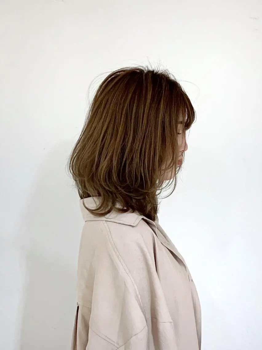 ミディアム 坪井 彰吾のヘアスタイル